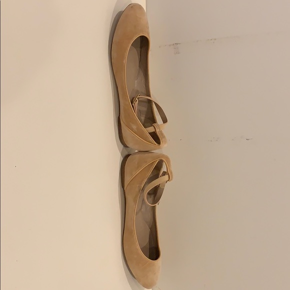 Chloe velvet/ kid skin detail flats - Picture 3 of 9